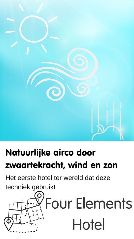 Natuurlijke airco door zwaartekracht, wind en zon